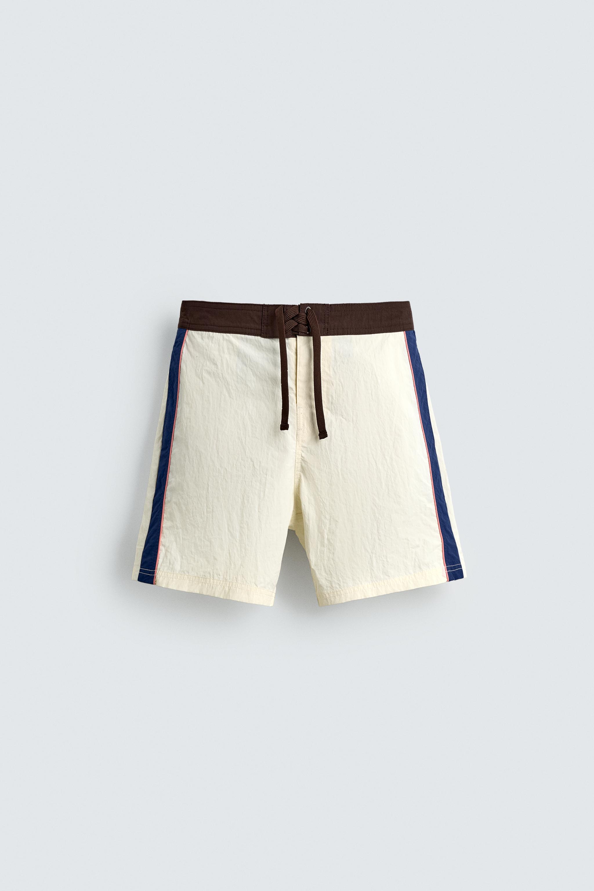 MAILLOT DE BAIN LONG À CONTRASTE